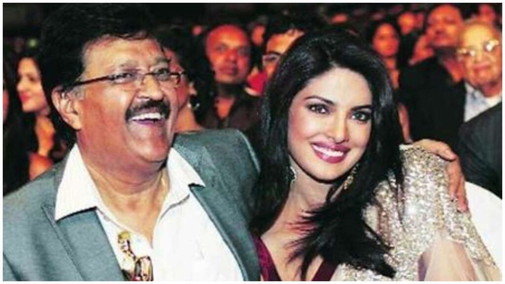 Priyanka Chopra with her Father