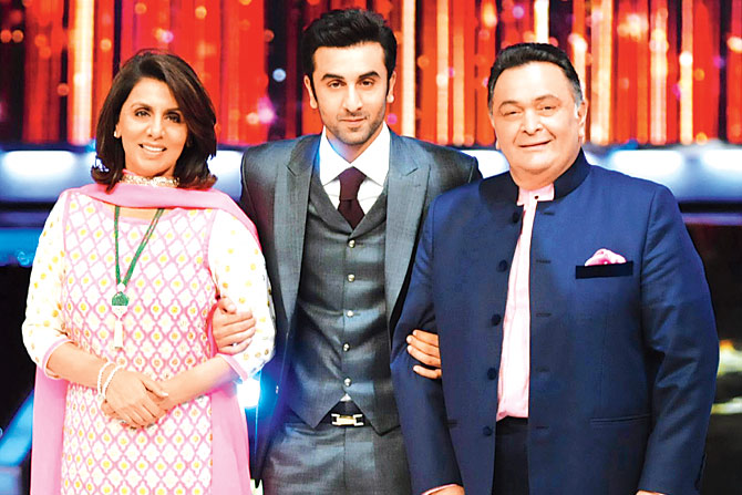 Ranbir Kapoor With His Parents