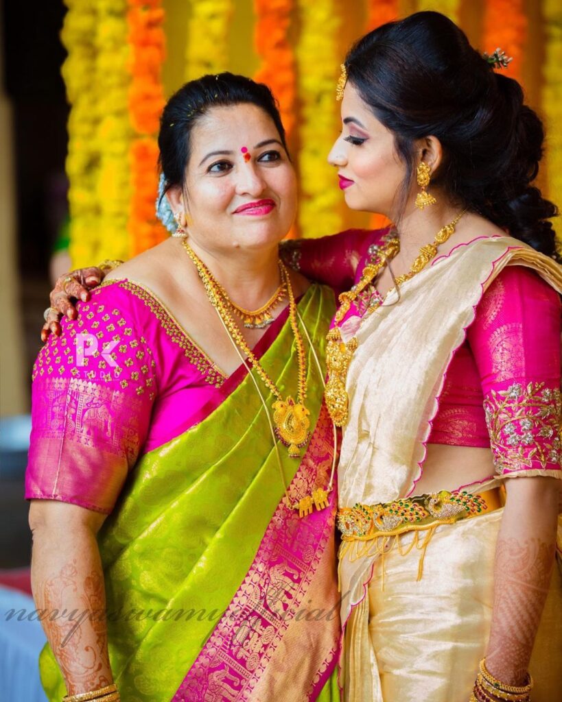 Navya Swamy with her Mother