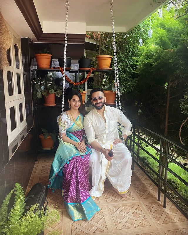 Chandu with his wife