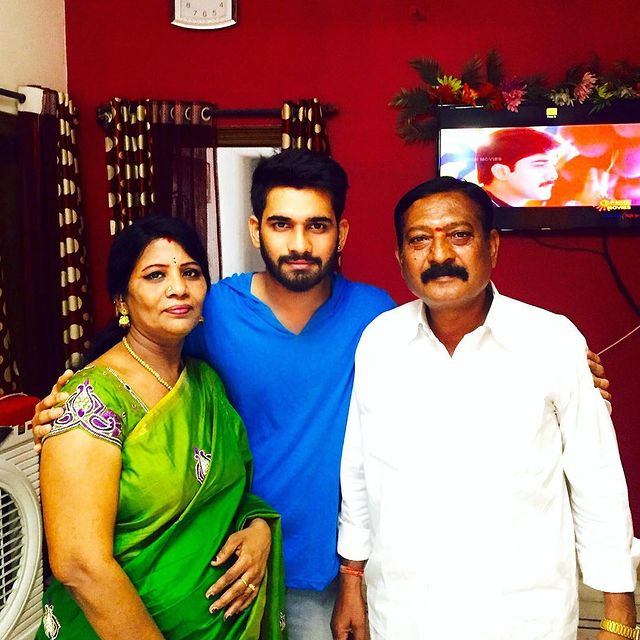 Akhil Sarthak with his Parents