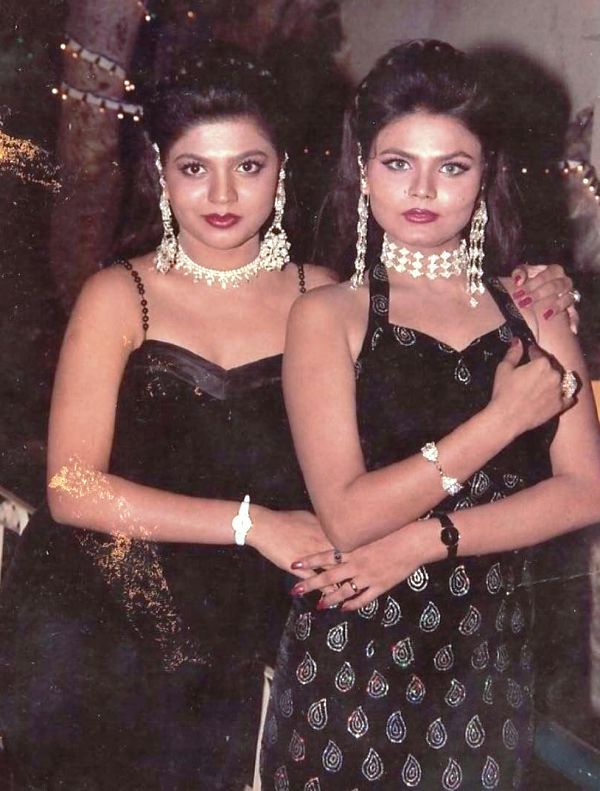 Rakhi Sawant with her sister