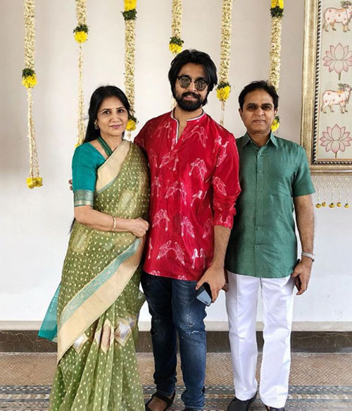 Kalyaan Dhev with his Parents