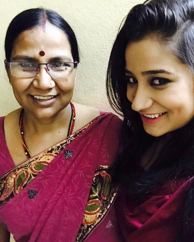Santoshi with her mother