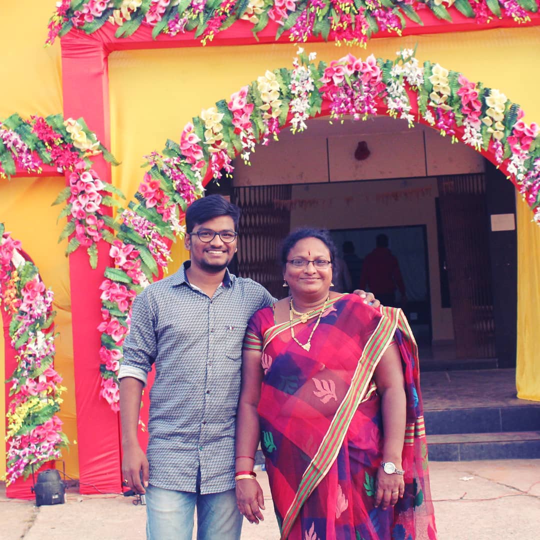 Sudheer Mycharla with his Mother