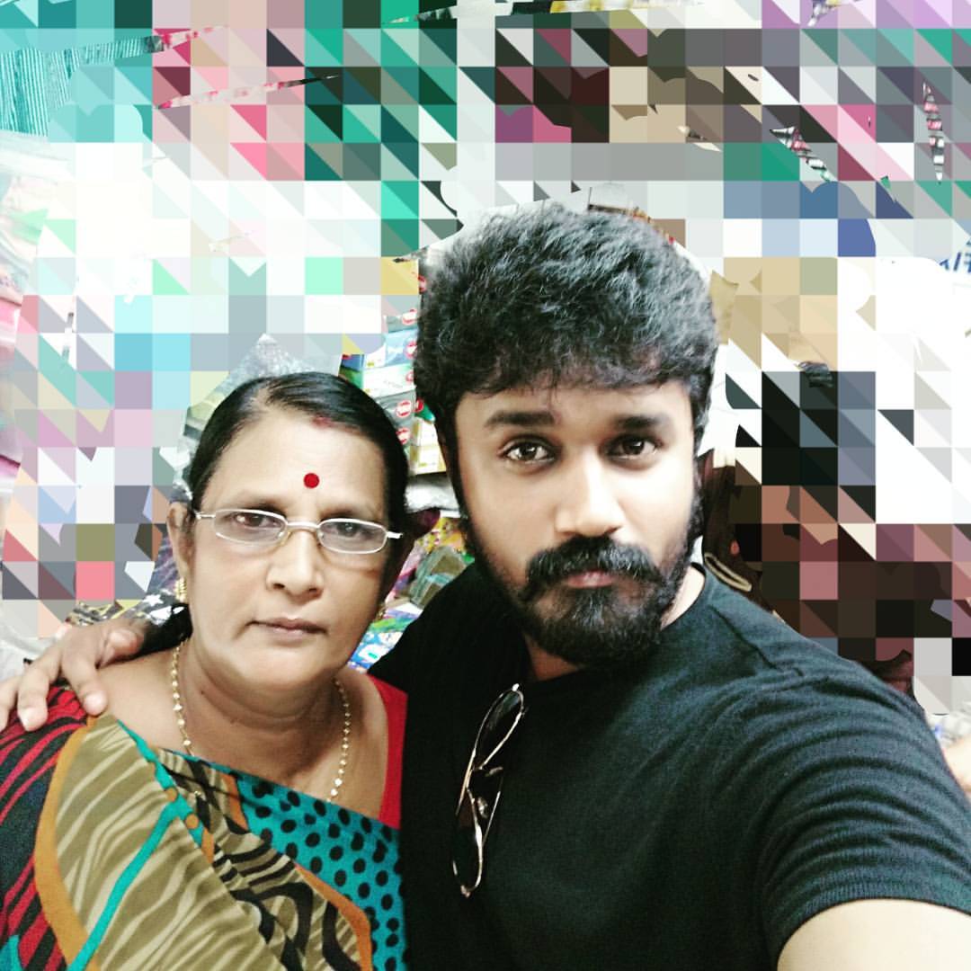 Michael Thangadurai with his Mother