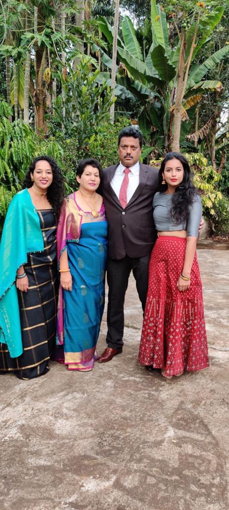 Sanchitha Poonacha Family
