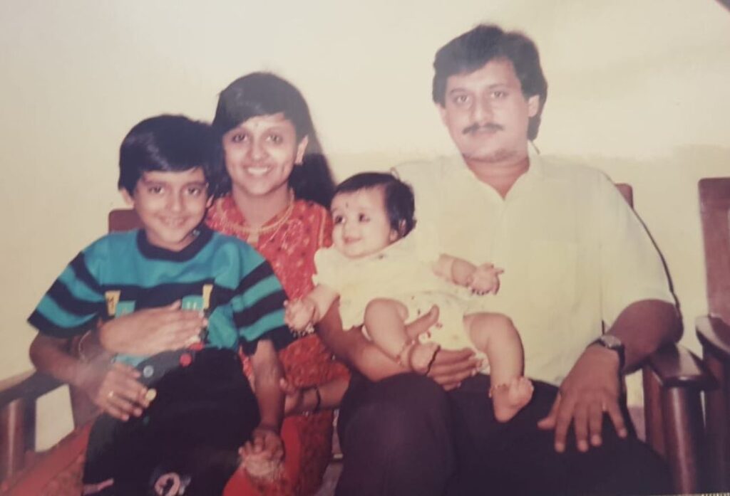 Sanjana Sarathy Family