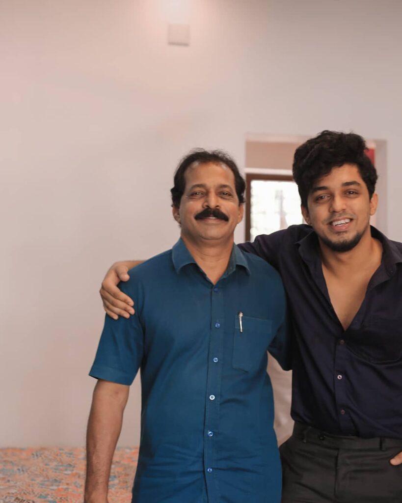 Sagar Surya With his Father