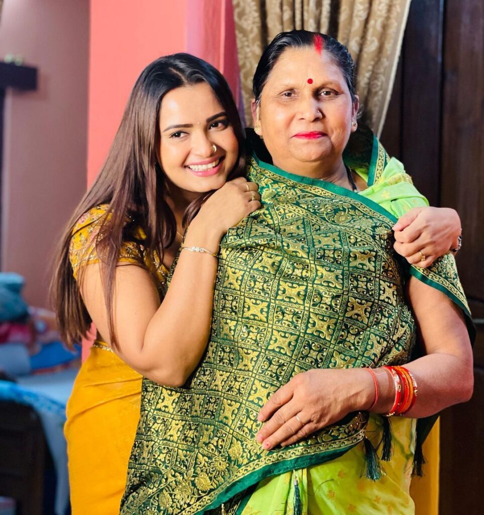 Neelam Giri with her Mother
