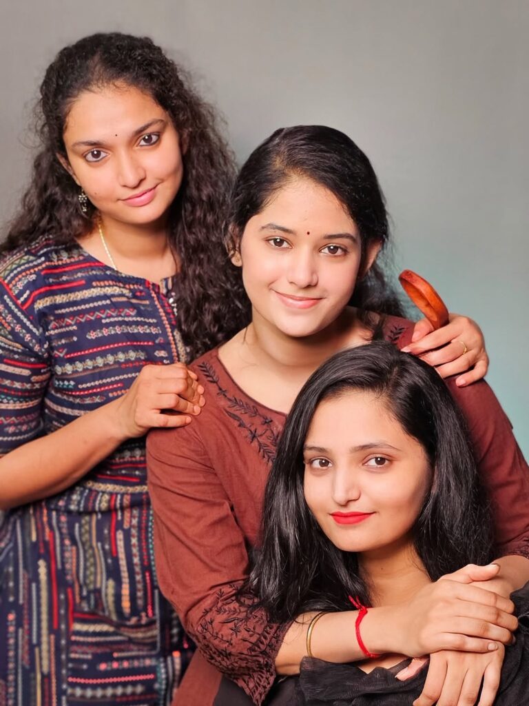 Ramya Moksha Kancharla With her Sisters